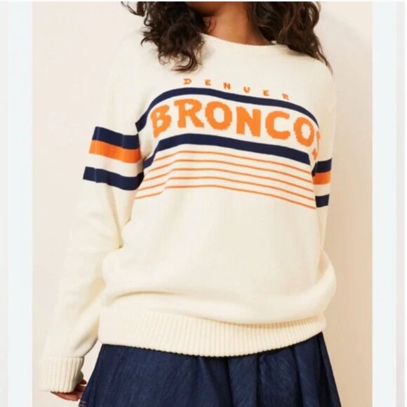 Anthropologie Sweaters - Anthropologie The Wild Collective Denver Broncos Vintage Crew Sweater size 2X